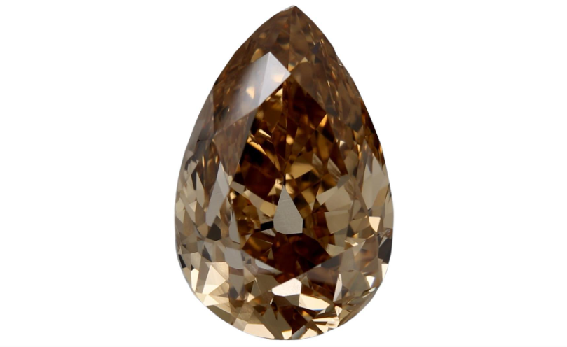 GIA Certified 10.05 Carat Fancy Pear Brilliant Deep Brown Diamond