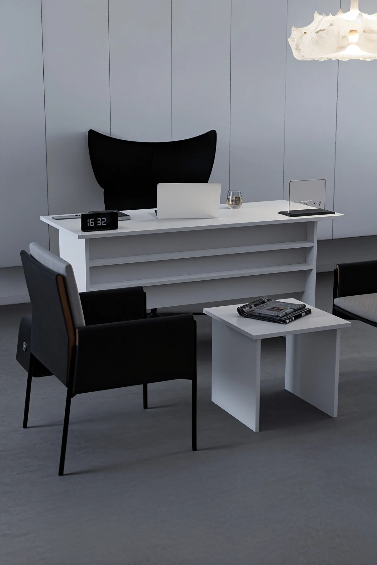 Ofis Masası - 140x60 Makam Odası Takımı Ofis Masası Takımı Makam Odası Set