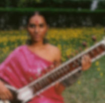 Woman with a sitar