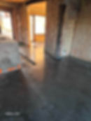 Gepolierde beton en geboend naturel restaurant werf Zedelgem