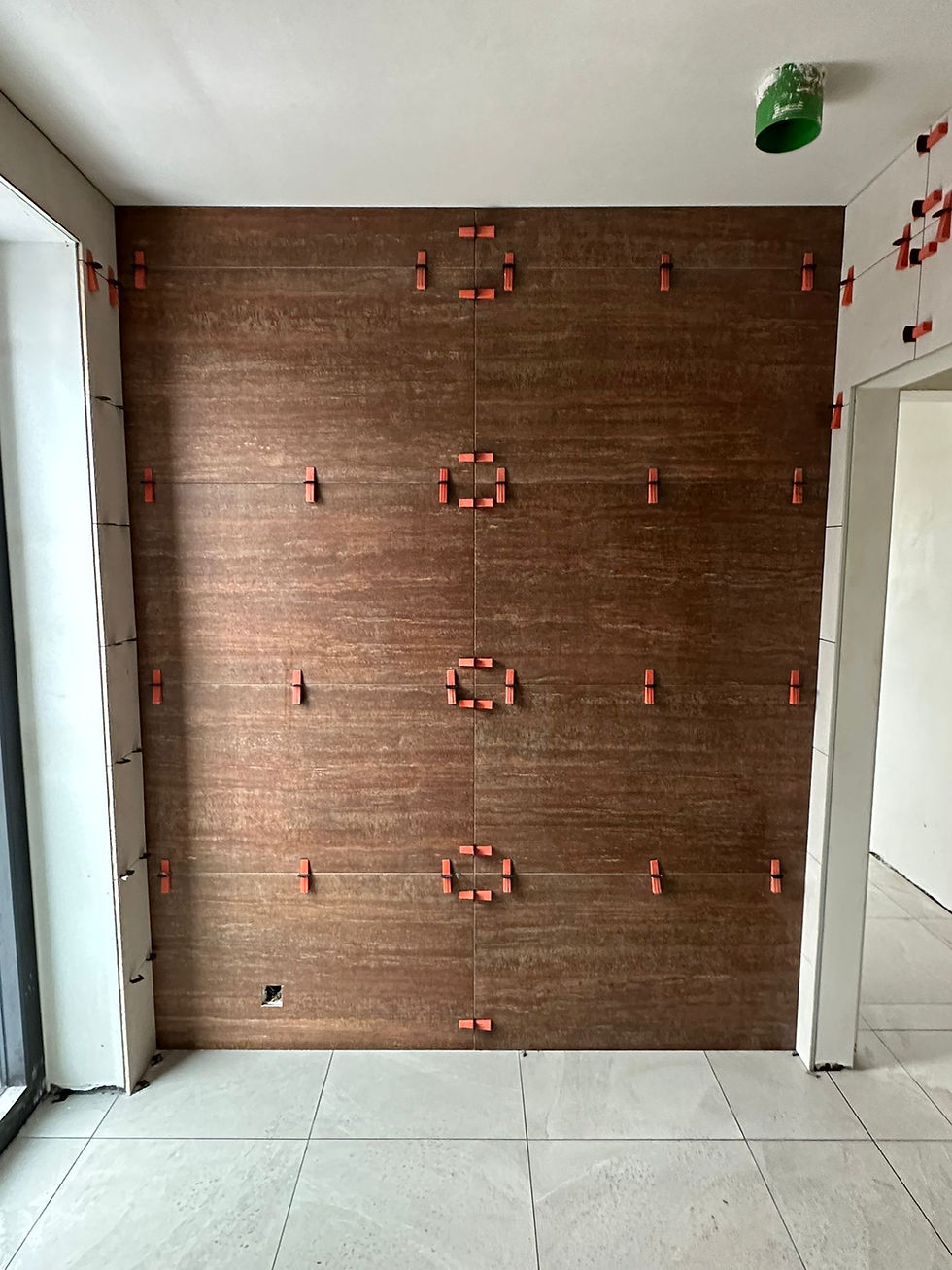 Badkamer vloer en tegelwerken