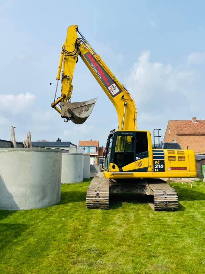 plaatsen van betonputten