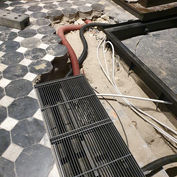 Restauratie steenwerken (kerkvloer) Oostende