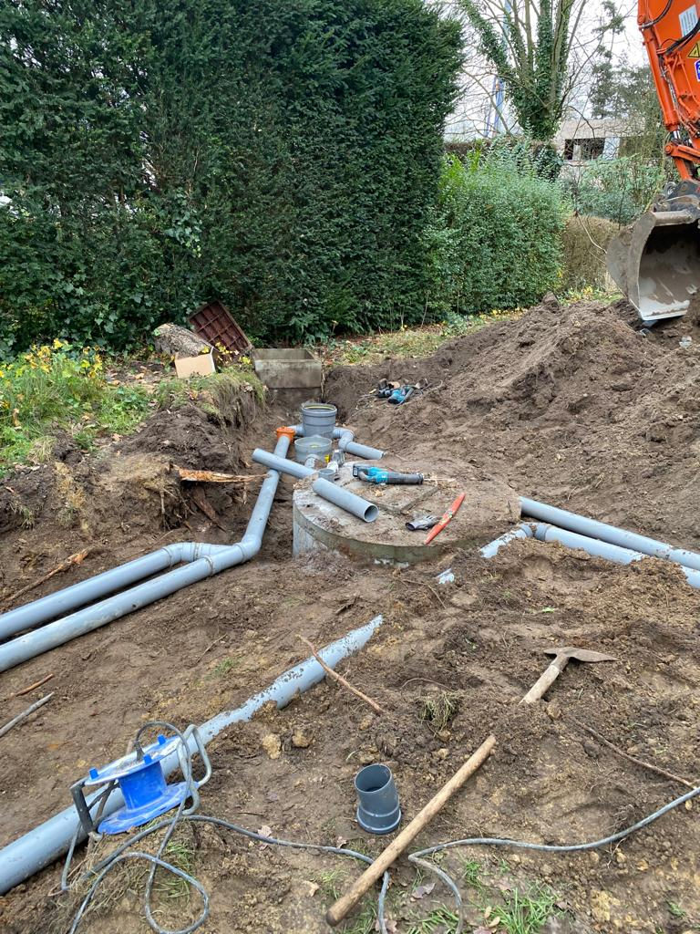 Rioleringswerken in Wetteren