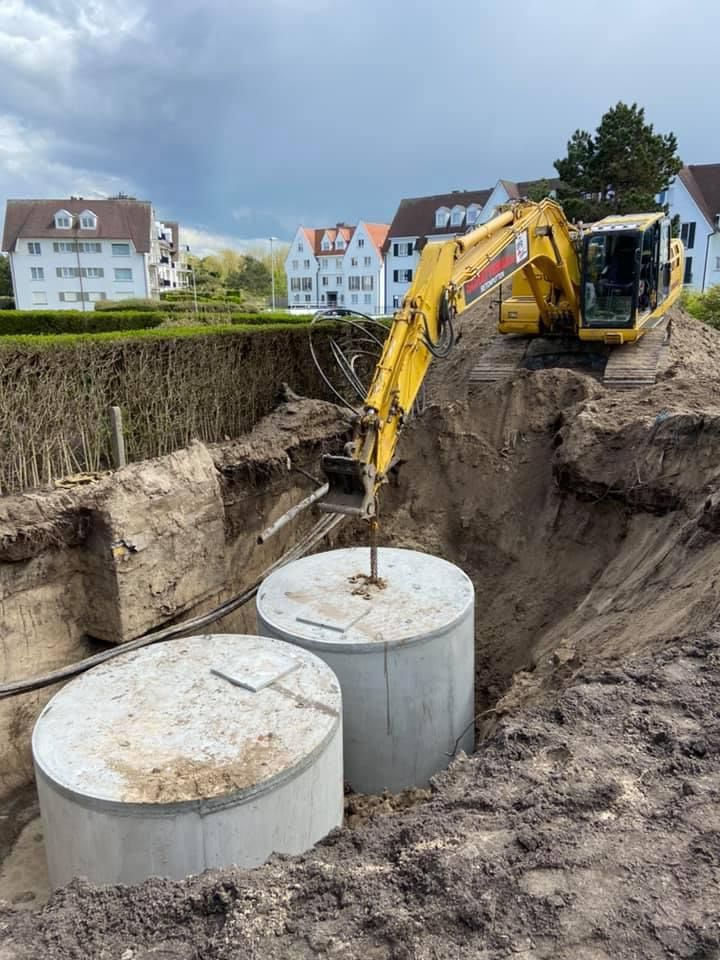plaatsen van betonputten