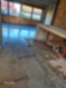 Gepolierde beton en geboend naturel restaurant werf Zedelgem