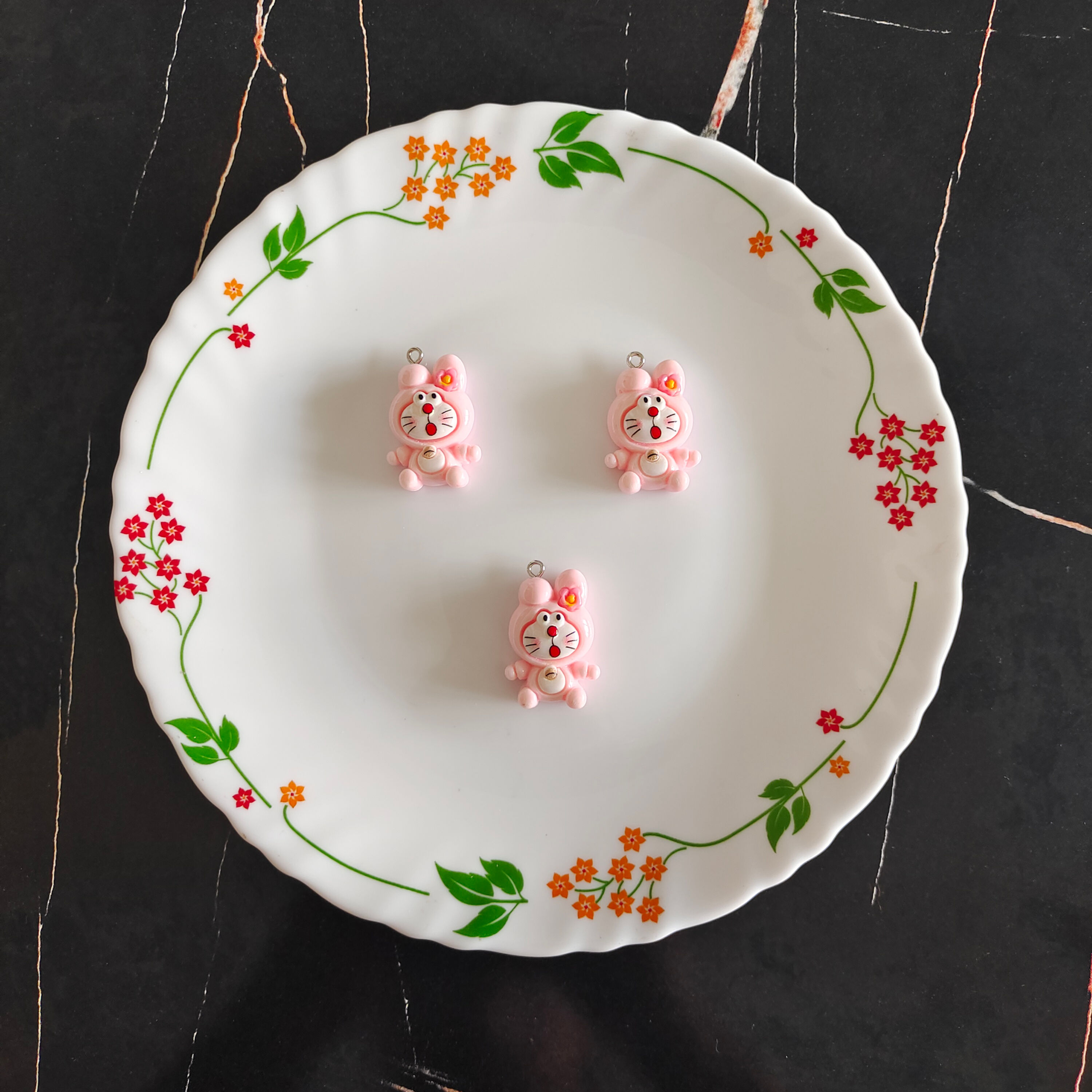 Doremon in My Melody Costume Resin Charm