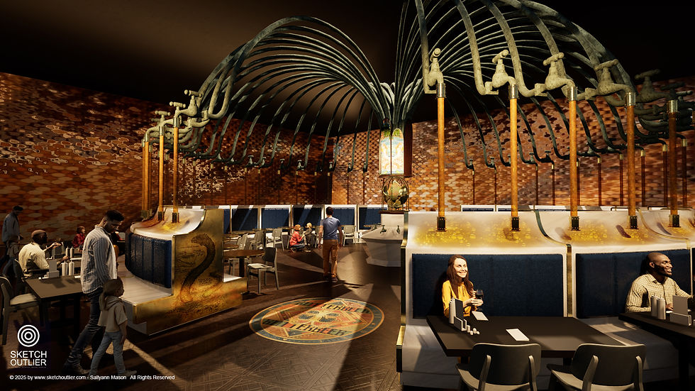 Concept Rendering for Experiential F&B - 3DS Max & Twin Motion