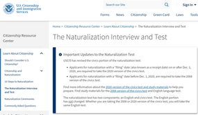 美国入籍考试题库更新扩充，12月起申请人或面临更长更难入籍考试流程