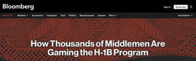 为何几乎年年都有二轮“海底捞”？Bloomberg诉DHS揭秘惊人H-1B数据