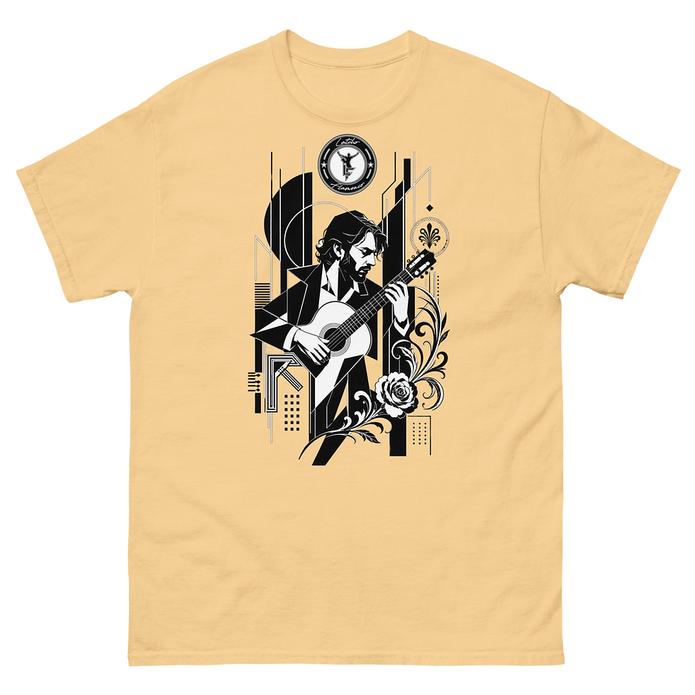 Miniatura: Camiseta Latcho Flamenco Oficial Unisex – Edición Guitarrista