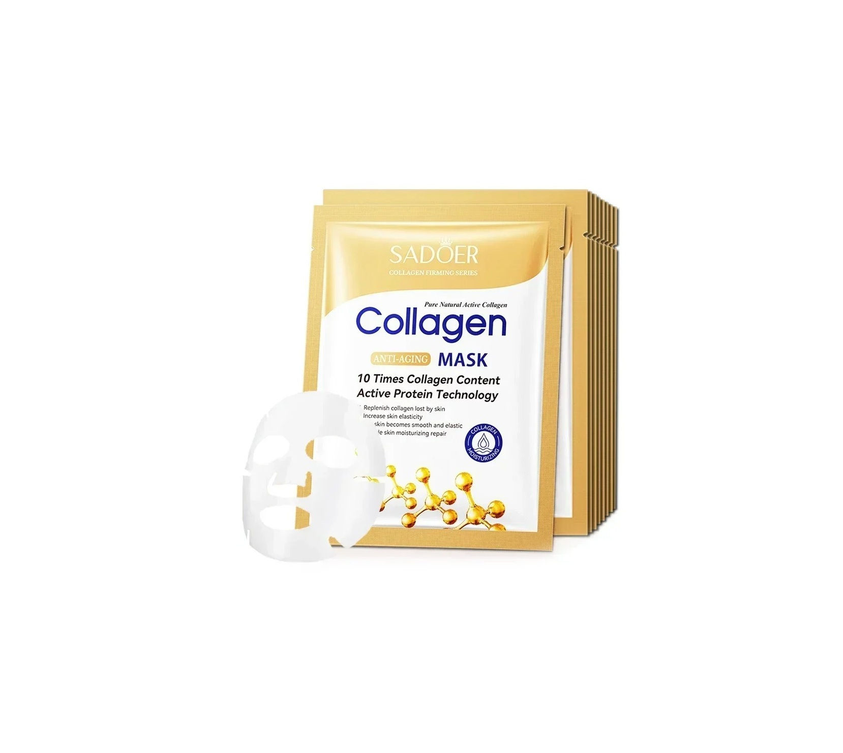 Collagen Face Mask Anti Aging 10 pack