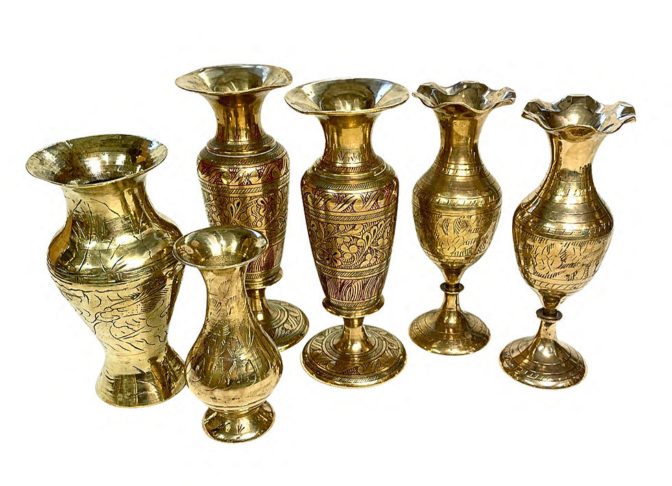 Assorted Brass Bud Vase