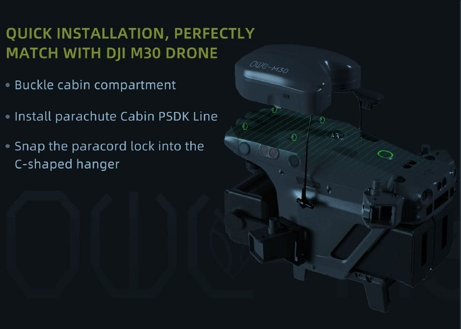 Miniatura: Paraquedas OWL M30 DRONE DJI - FLYFIRE Technology