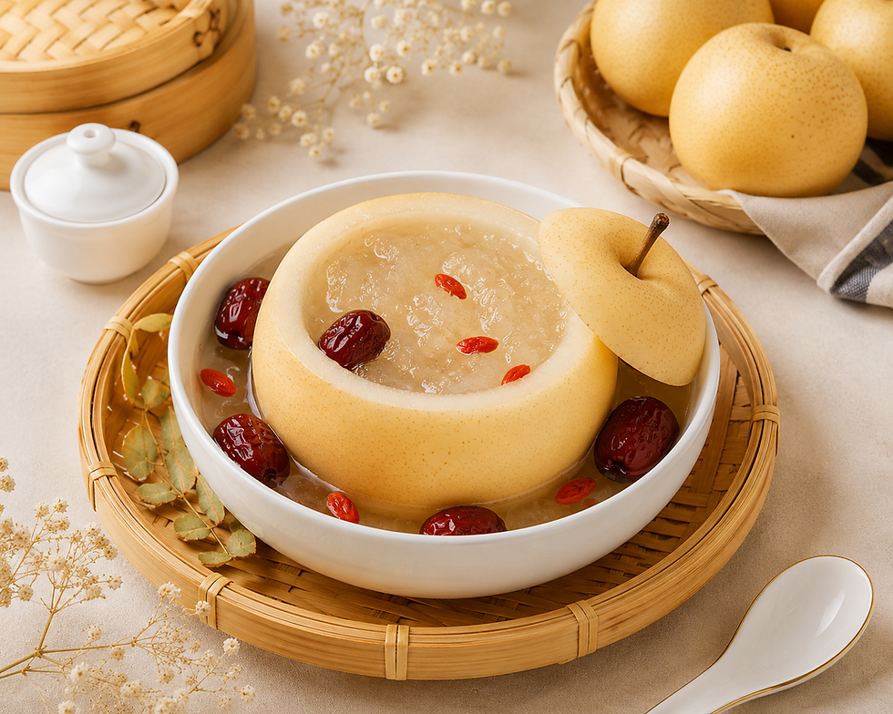 Bird's Nest With Snow Pear