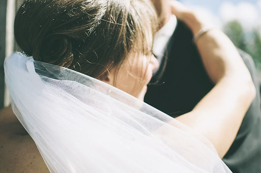 Bride Embracing Groom