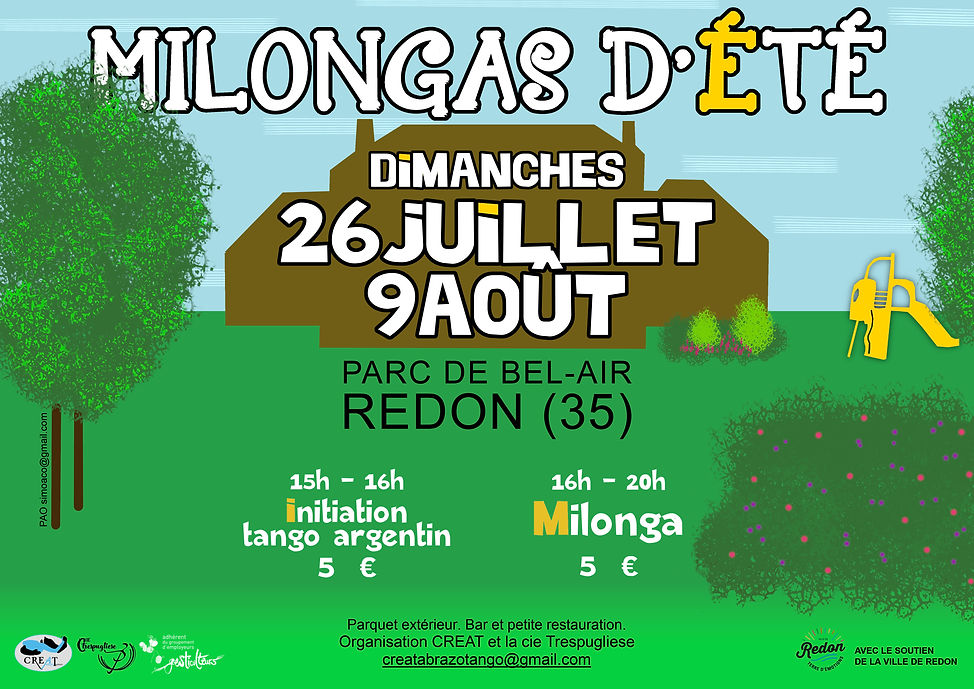 Affiche Milonga d'été