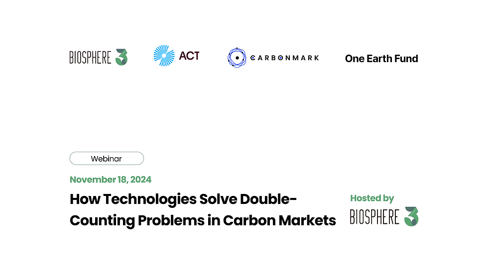 How Technologies Solve Double-Counting Problems in Carbon Markets: Key Takeaways from COP29 Azerbaijan panel
