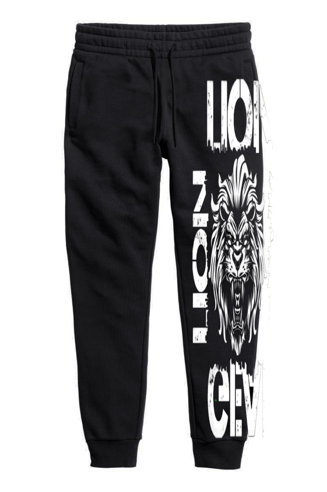 Men’s sweatpants xl to 4xl blk #412