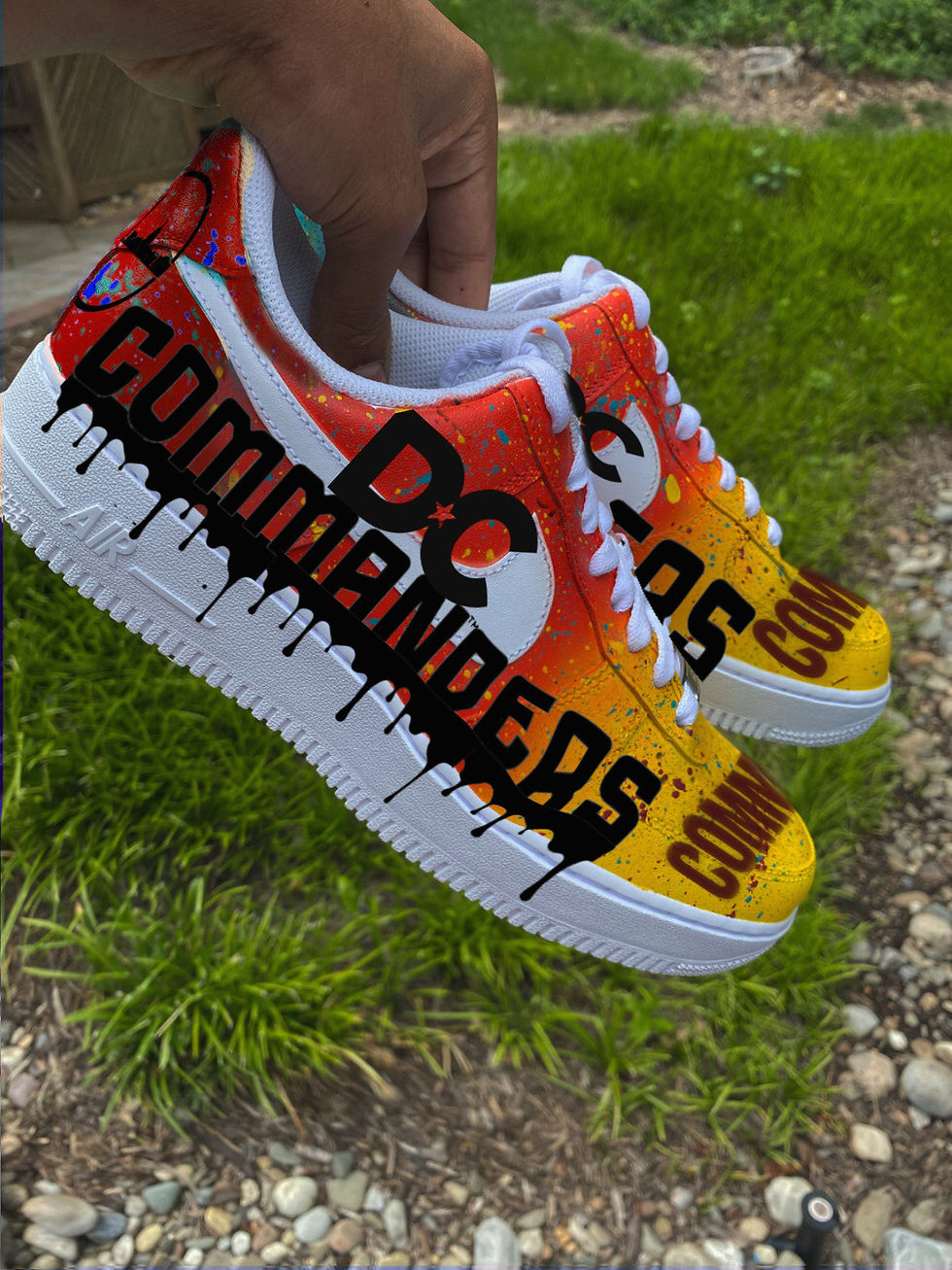 Custom painted shoes
