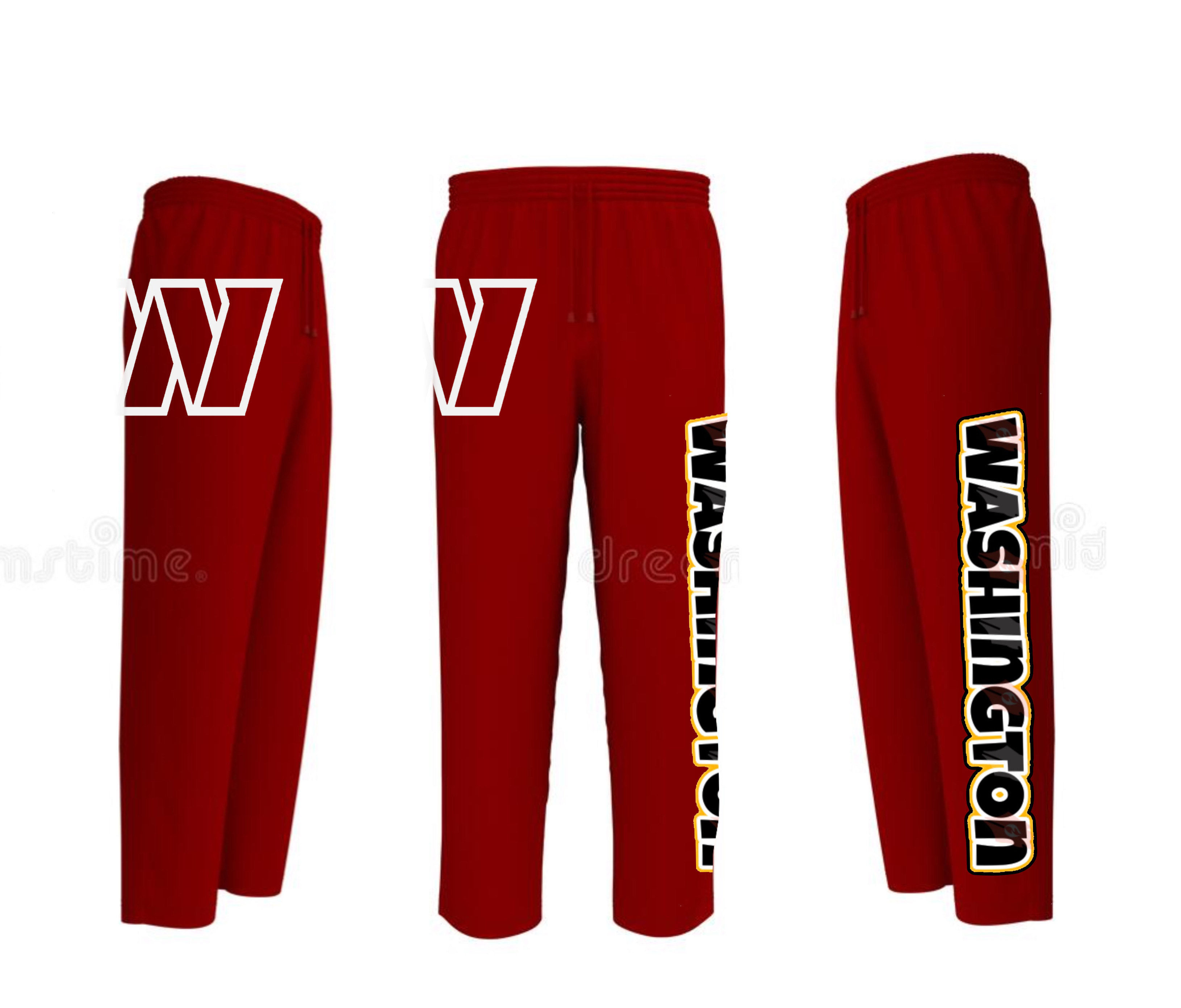 SWEAT PANTS WASHINGTON UNISEX WHT/BLK/BURG #17