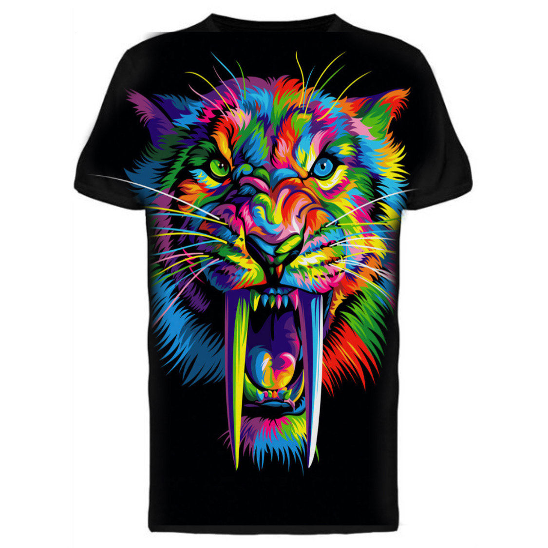 MEN'S TEE SHIRT BLK /WHT #100131