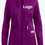 Thumbnail: Women's 2-Pocket Zip-Front with Cozy Knit Hood and Trim Scrub Jacket #430n