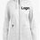 Thumbnail: Women's 2-Pocket Zip-Front with Cozy Knit Hood and Trim Scrub Jacket #430n