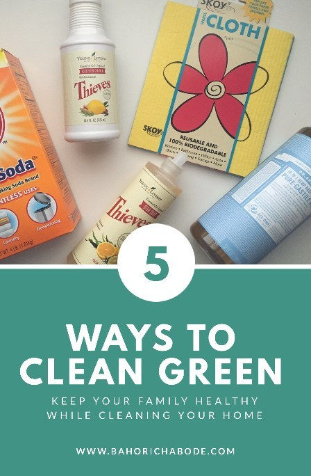 Heather Bahorich - 5 Ways to Clean Green: Skoy Products, Arm & Hammer, Thieves, Dr. Bronner's