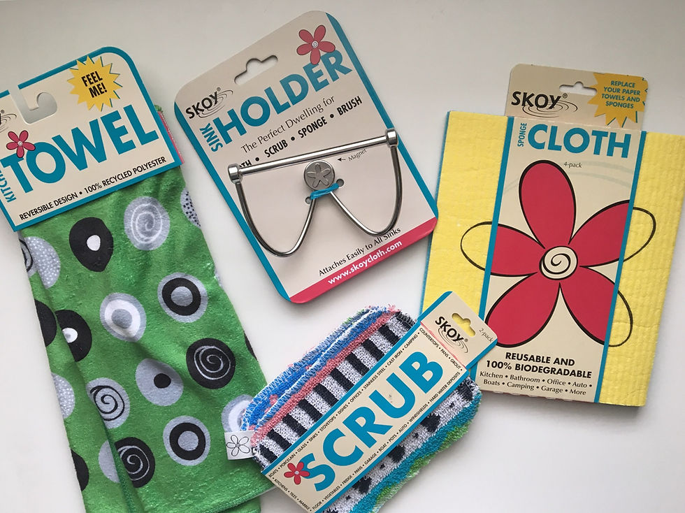 Heather Bahorich's Recommended Products: Skoy Scrub, Skoy Holder, SKOY Cloth, Skoy Towel and Skoy Scrub