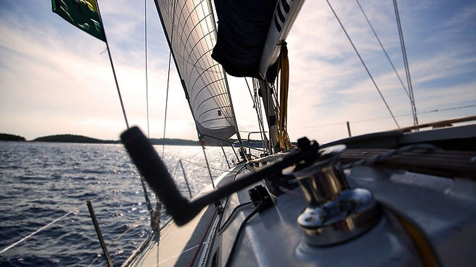 a photo taken aboard a sailboat