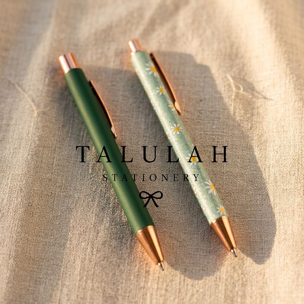 Thumbnail: Talulah Stationery - Forest Daisies Pen Set