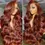 Thumbnail: Autumn -HD lace burnt orange human hair wig body wave/ straight 