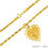Thumbnail: 18K-YG Rope Chain with Heart Pendant