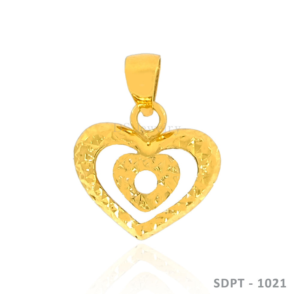18K-YG Heart Pendant