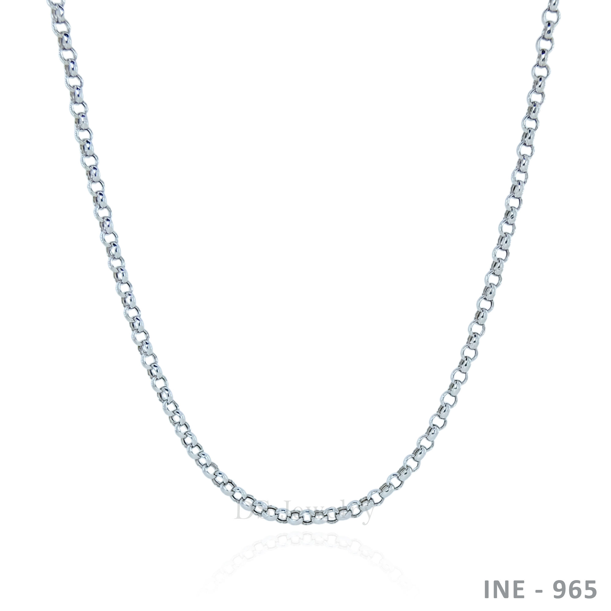 14K-WG Rolo Chain Necklace
