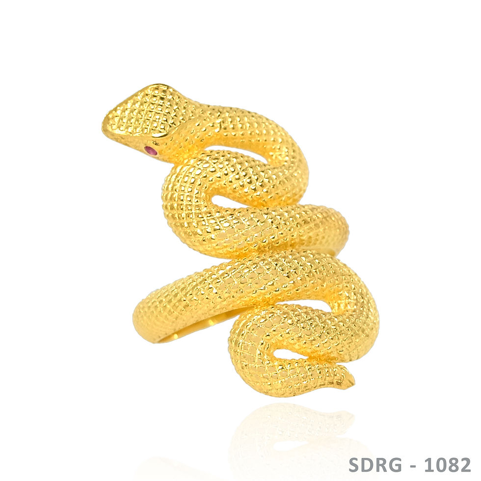 Thumbnail: 18K-YG Snake Ring