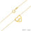 Thumbnail: 18K-YG Cable Chain with Heart Beat Pendant