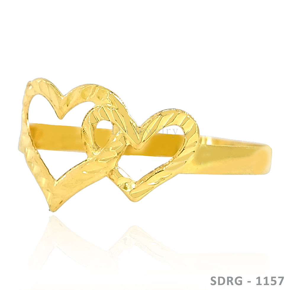 Thumbnail: 18K-YG Double Heart Ring