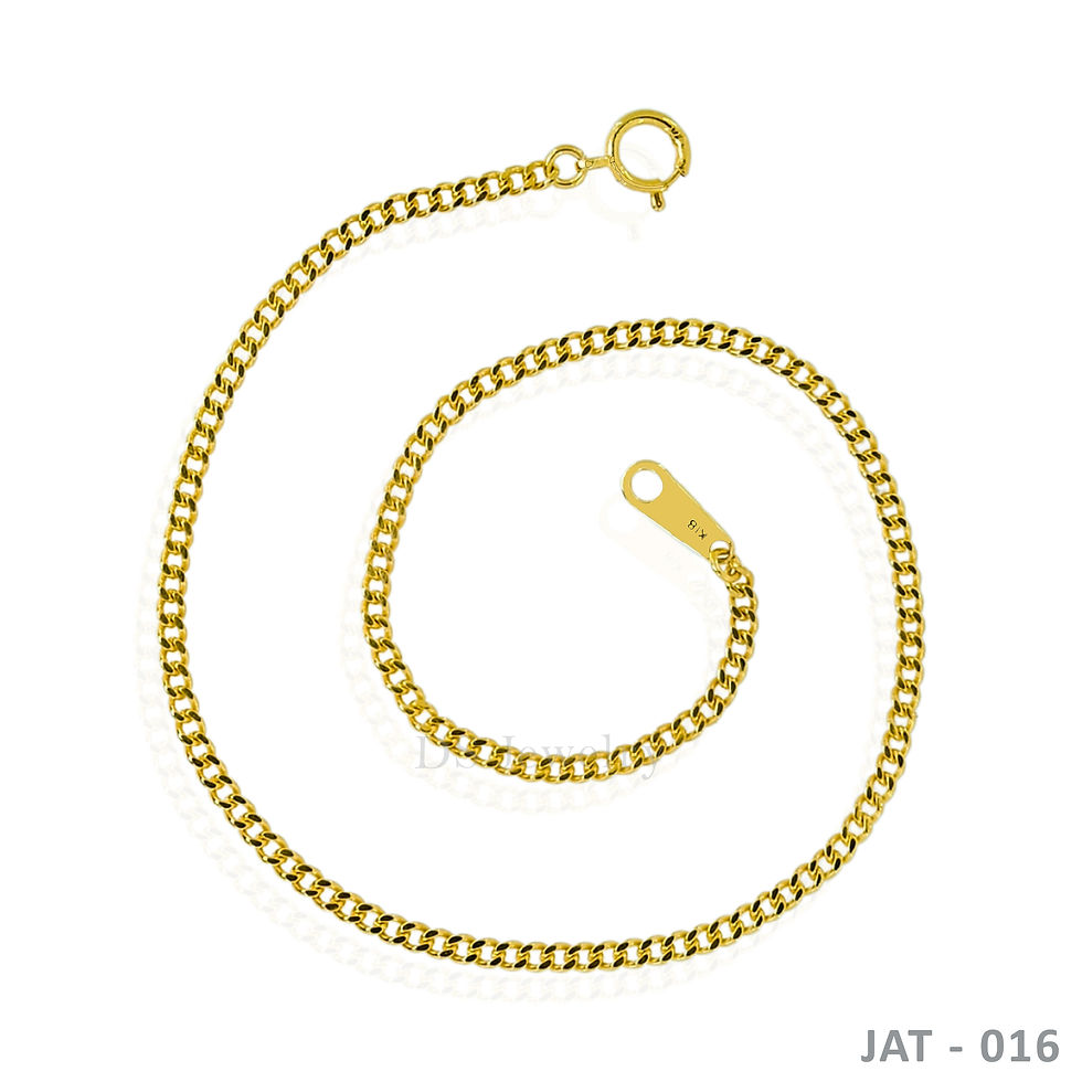 18K-YG Cadena Anklet