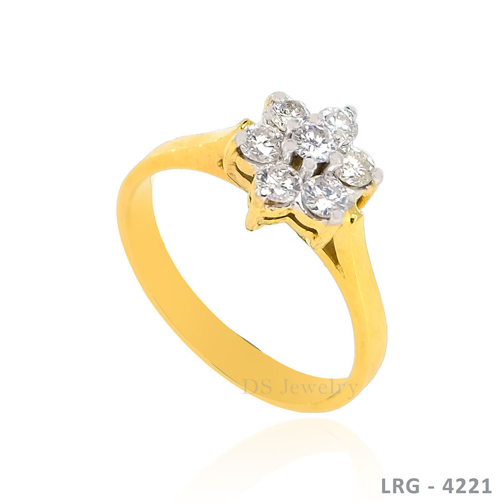 Thumbnail: 14K-YG Rositas with Diamond Ring