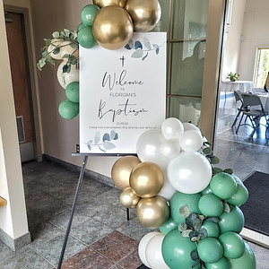 Custom Welcome Sign on Floor Easel Stand Airy Events