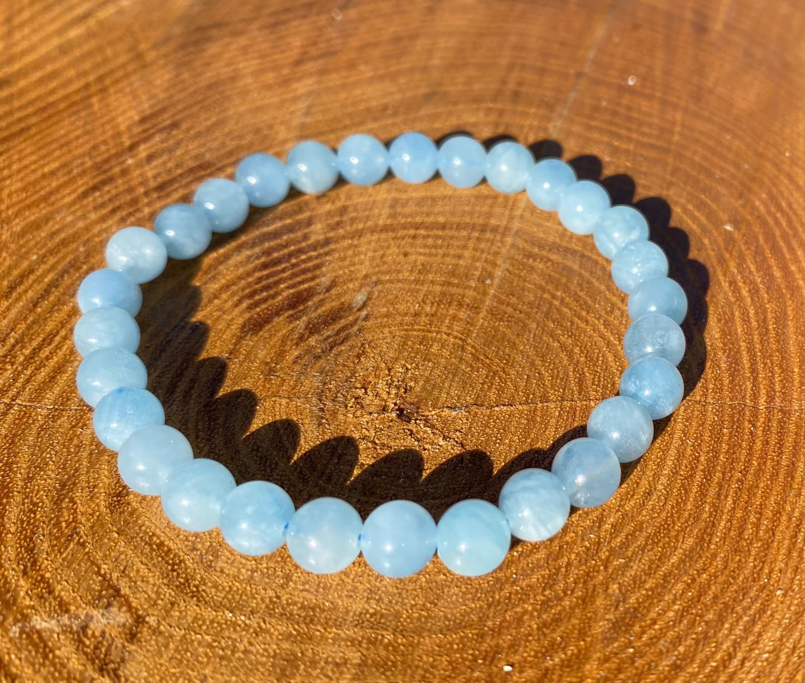 Armband Aquamarin 8mm