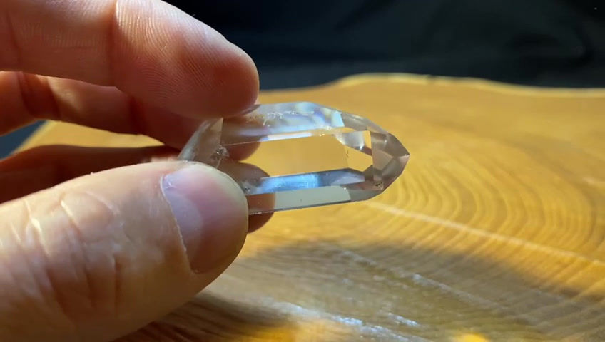 Miniature : Biterminé cristal de roche BX