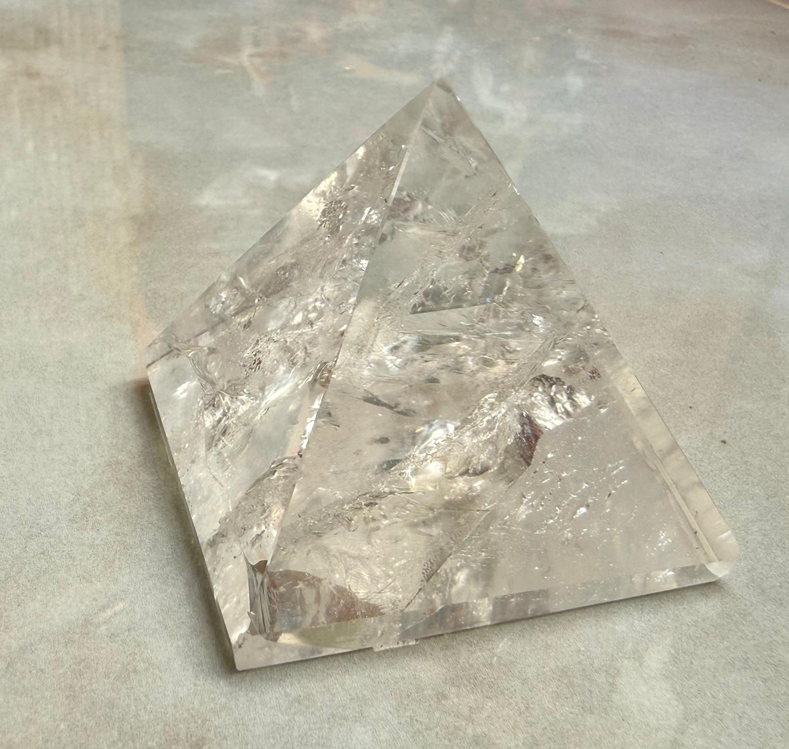 Bergkristall-Pyramide Medium