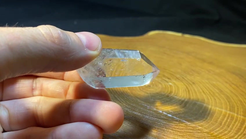 Miniature : Pointe biterminée cristal de roche BT