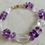 Miniaturbild: Armband Girasol mit Amethyst/Karabiner vergoldet