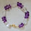 Miniaturbild: Armband Girasol mit Amethyst/Karabiner vergoldet