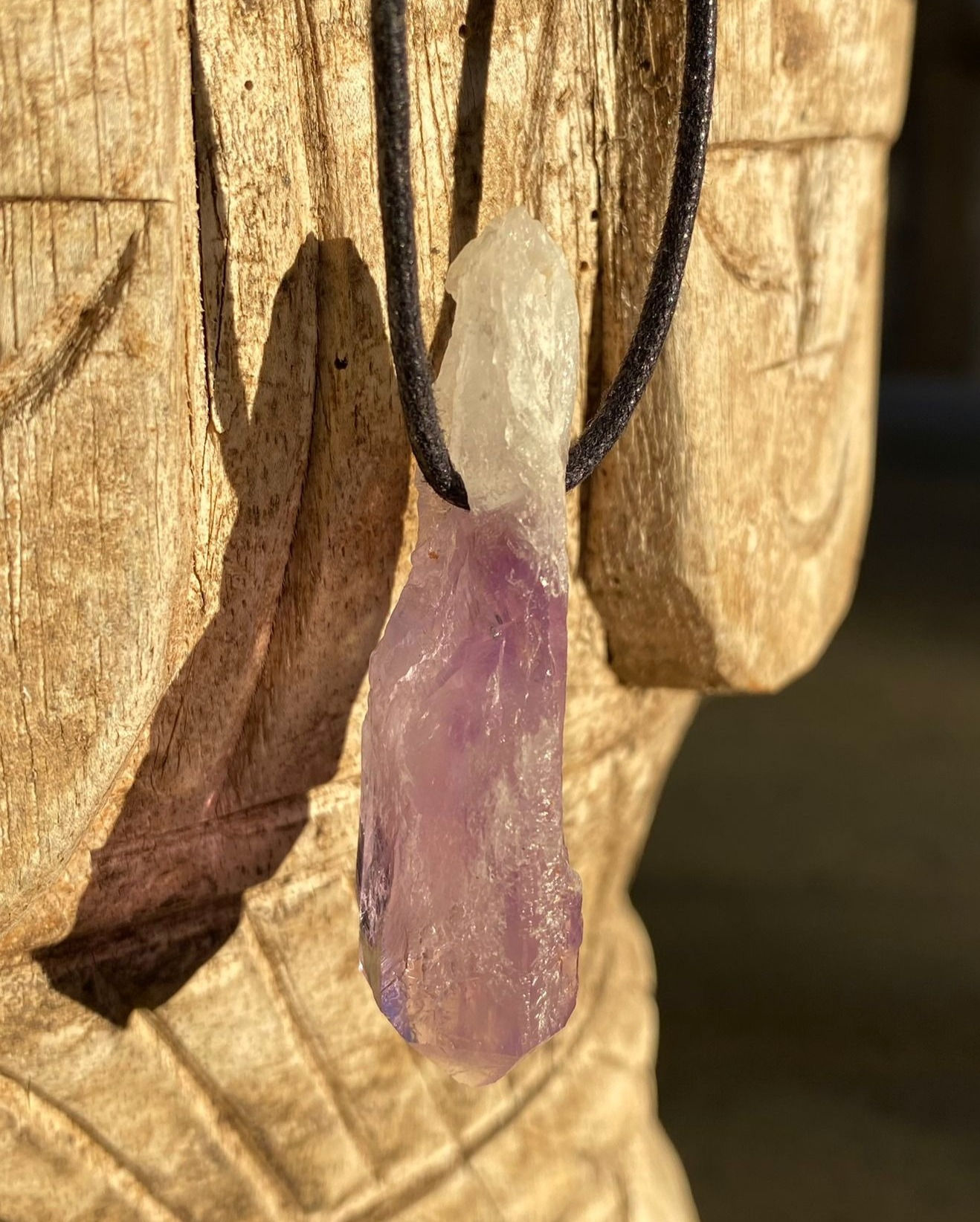 Anhänger roh amethyst 2