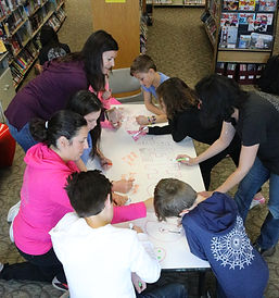 pediatric cancer patients in hospital drawing